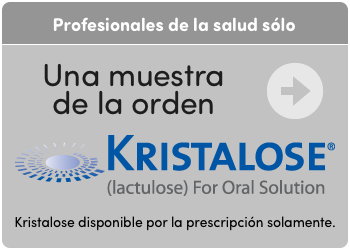 Una muestra de la orden Kristalose (lactulosa) solución Oral